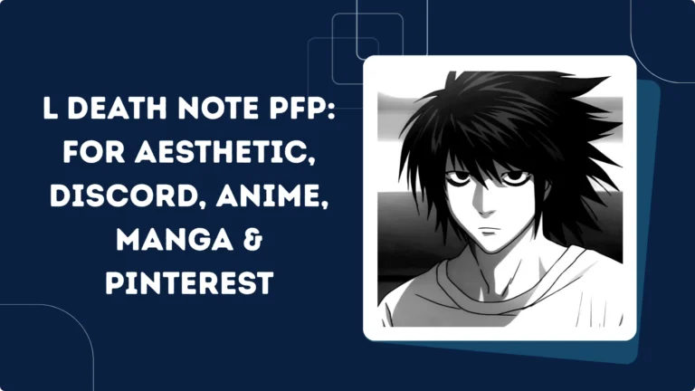 L Death Note PFP