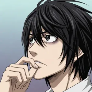 Aesthetic L Death Note PFP