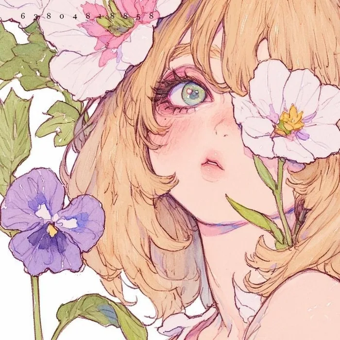 Aesthetic Purple Flower PFP