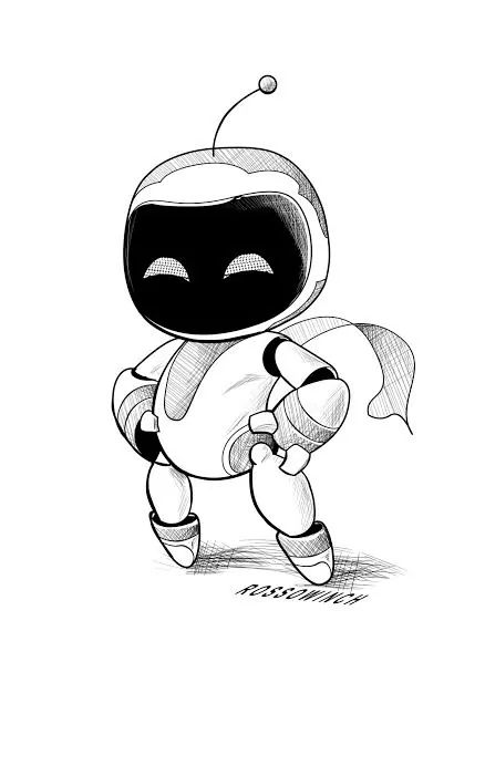 Astro PFP Black And White