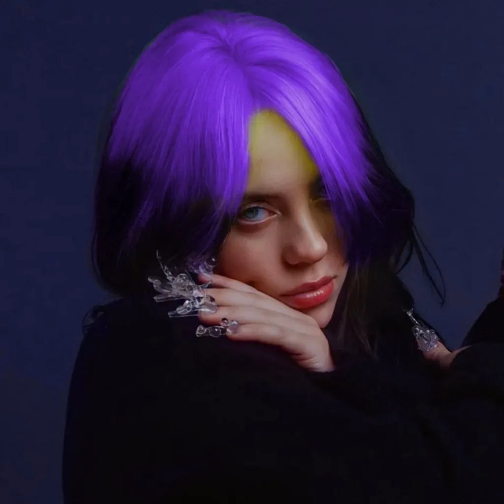 Billie Eilish PFP Purple