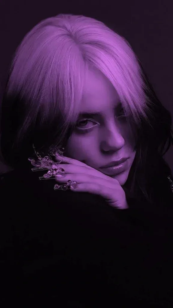 Billie Eilish PFP Purple