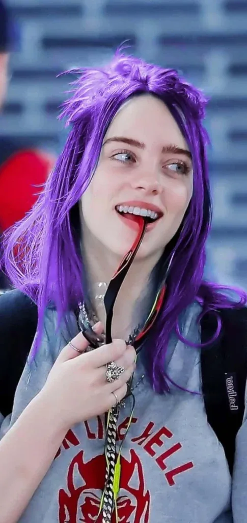 Billie Eilish PFP Purple