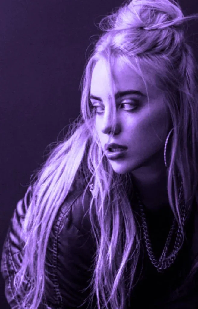 Billie Eilish PFP Purple