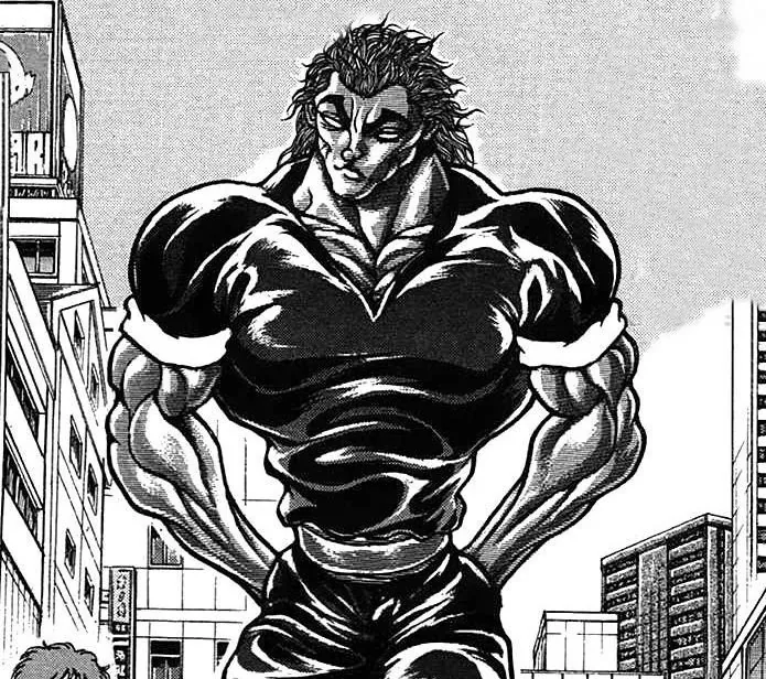 Black and White Yujiro Hanma PFP