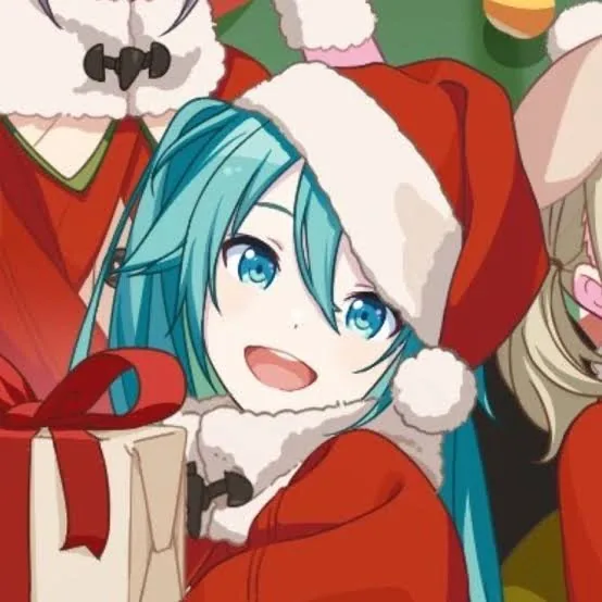 Christmas Hatsune Miku Pfp