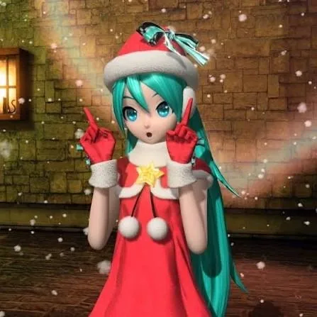Christmas Hatsune Miku Pfp