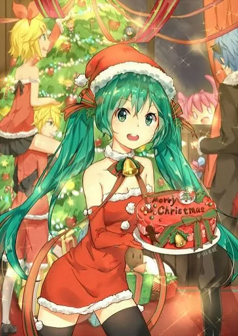 Christmas Hatsune Miku Pfp