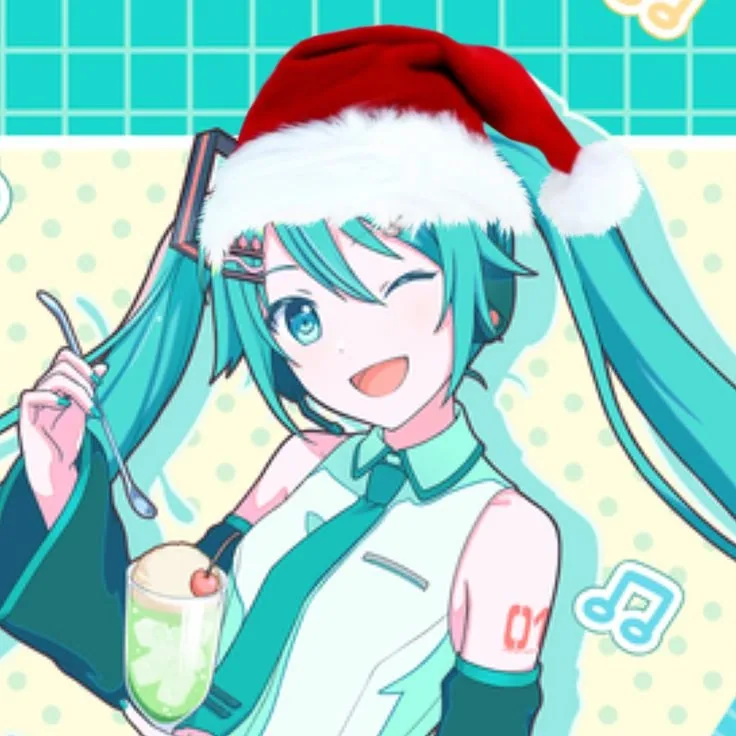 Christmas Hatsune Miku Pfp