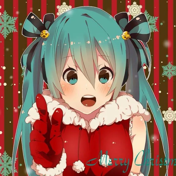 Christmas Hatsune Miku Pfp