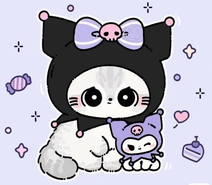 Cute Kuromi Cat PFP