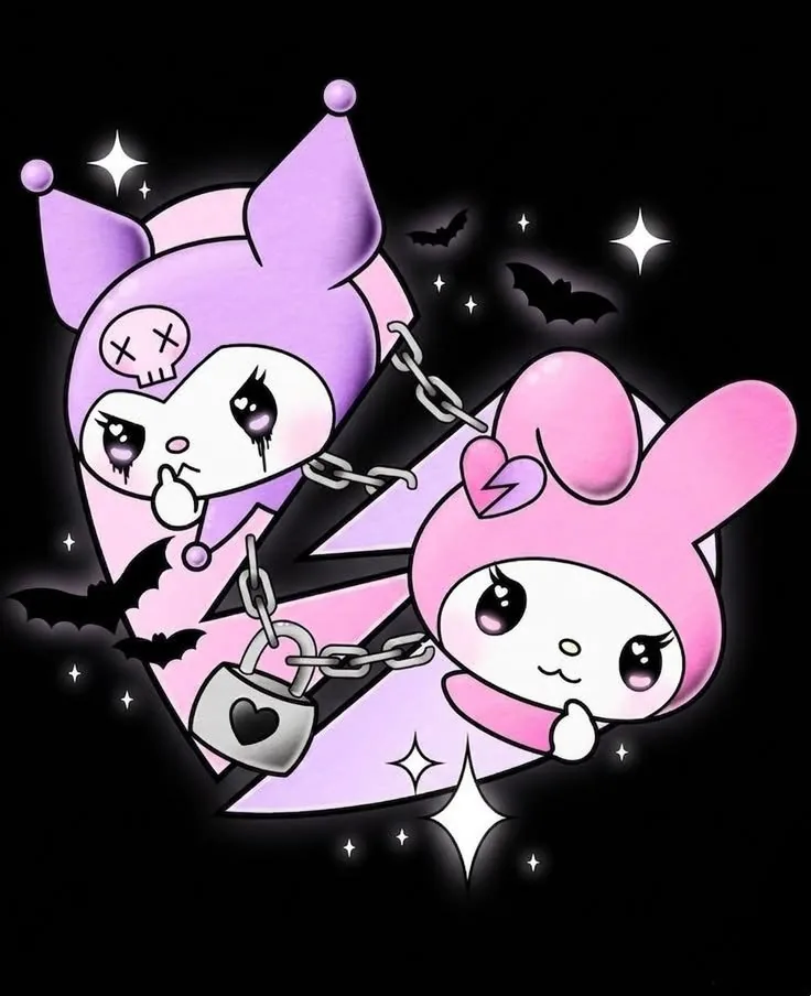 Cute My Melody and Kuromi PFP