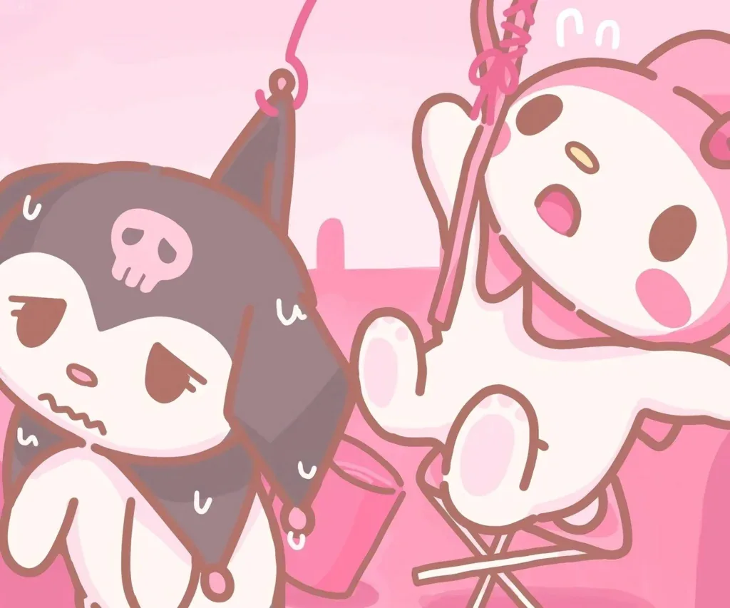 Cute My Melody and Kuromi PFP