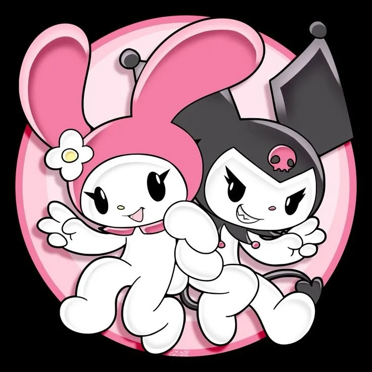 Cute My Melody and Kuromi PFP