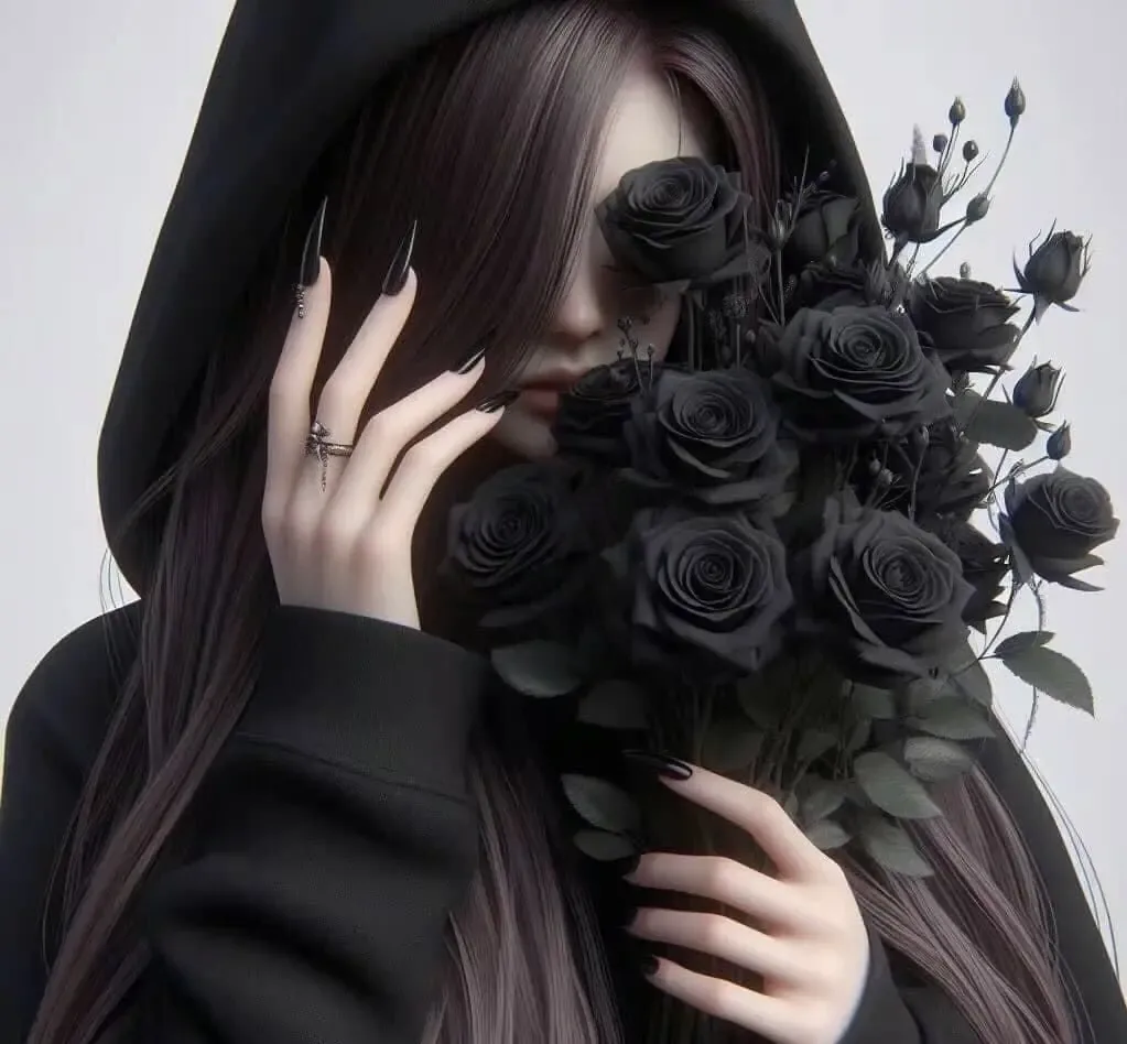Dark Aesthetic Flower PFP