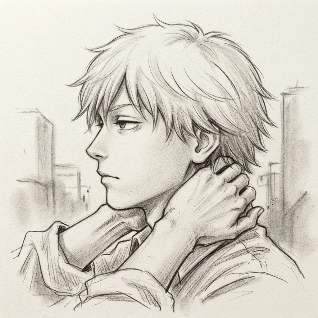 Denji Pfp Black And White