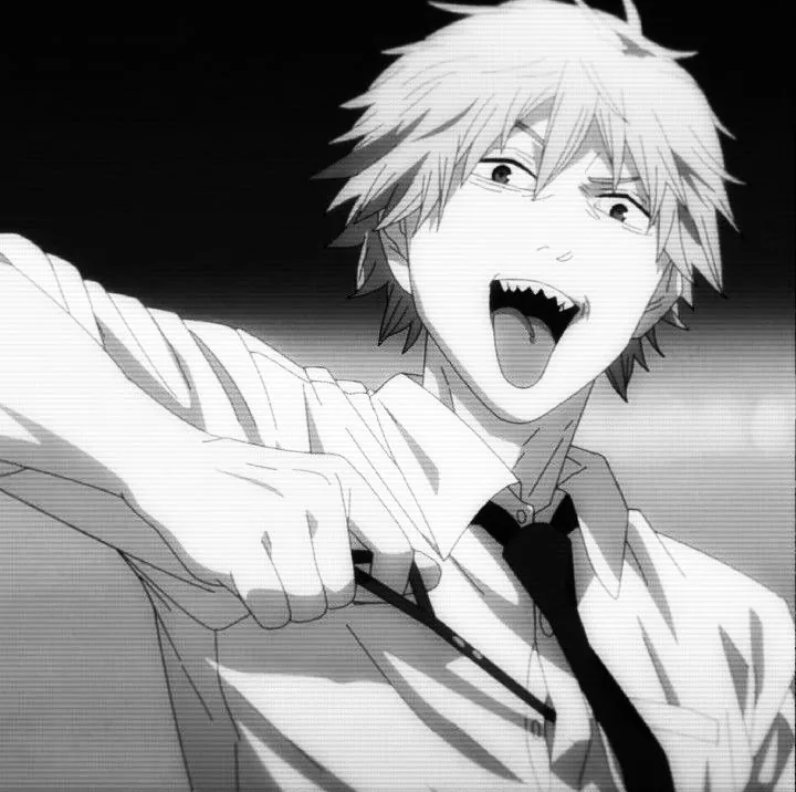 Denji Pfp Black And White