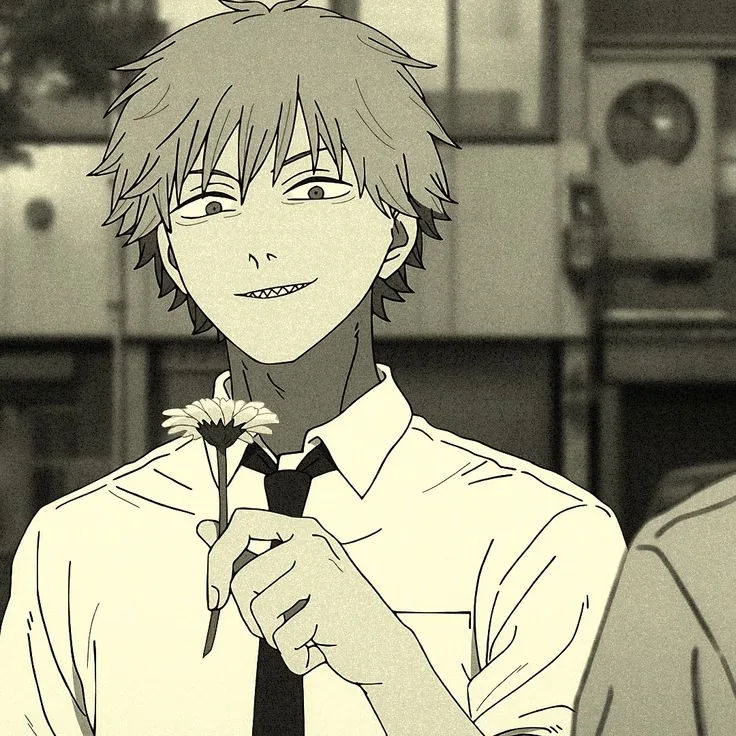 Denji Pfp Black And White