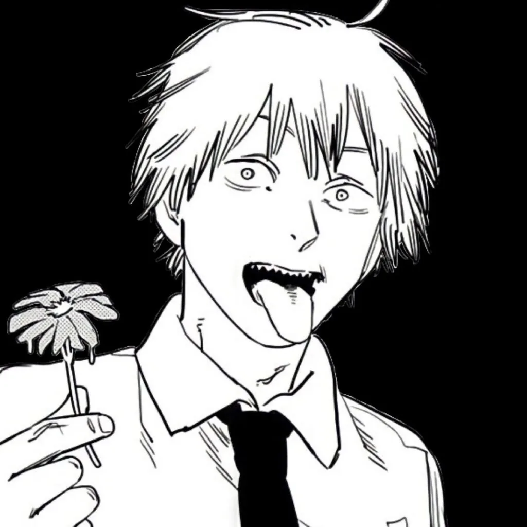 Denji Pfp Black And White