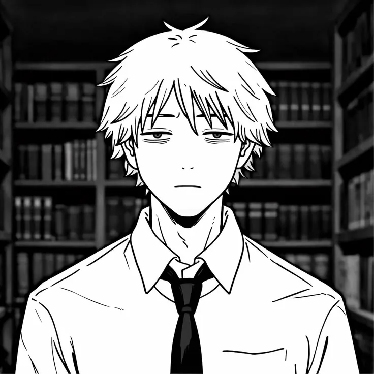Denji Pfp Black And White