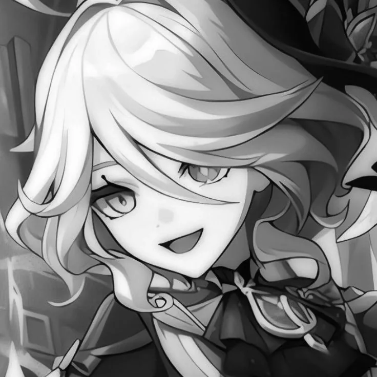 Furina Pfp Black And White