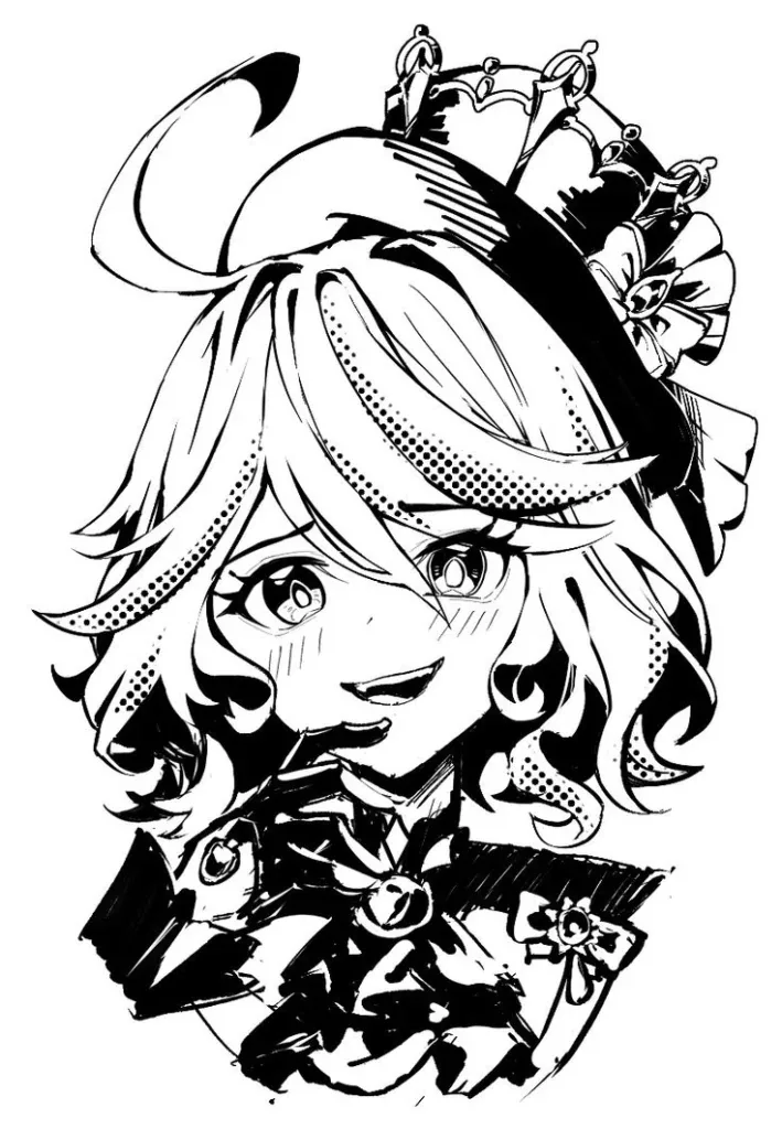 Furina Pfp Black And White