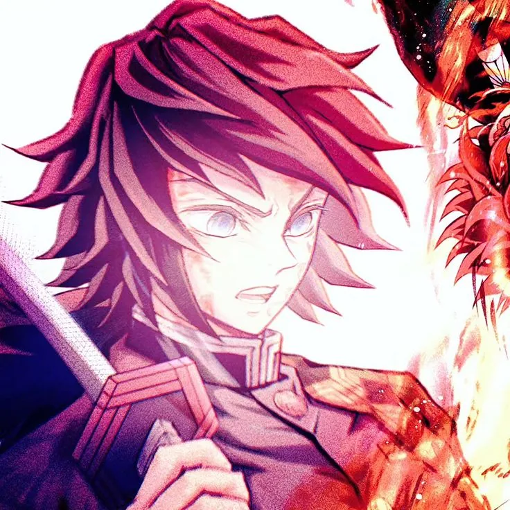Giyu Manga Pfp Colored