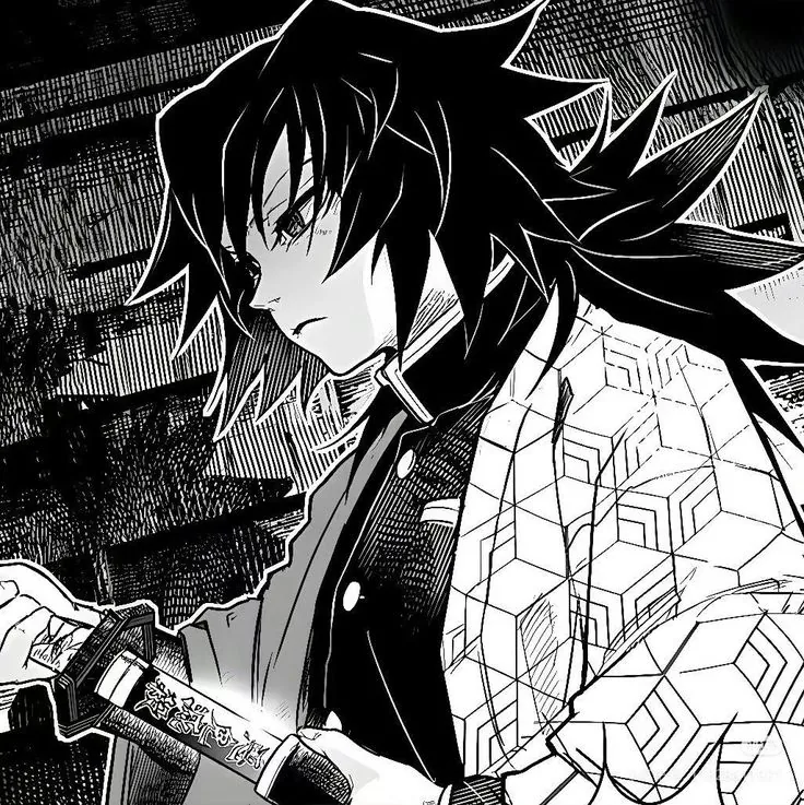 Giyu Tomioka Pfp Black And White