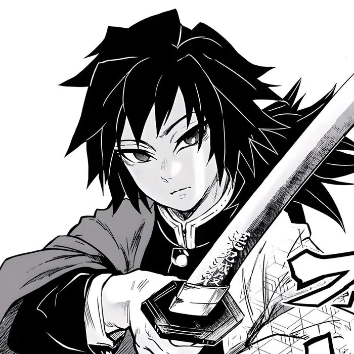 Giyu Tomioka Pfp Black And White