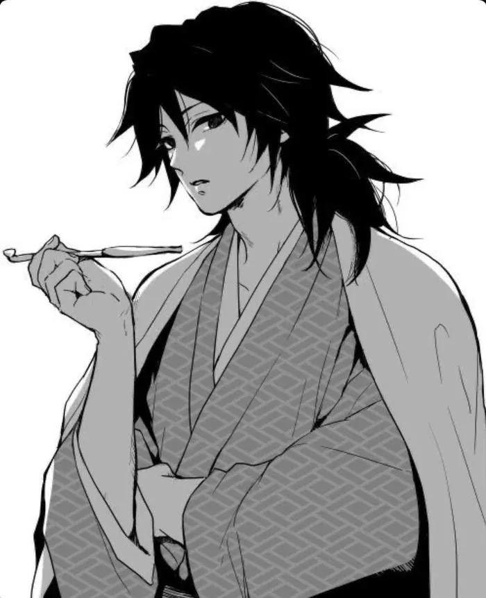 Giyu Tomioka Pfp Black And White