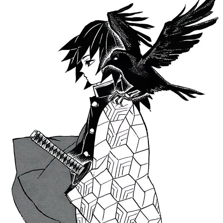 Giyu Tomioka Pfp Black And White
