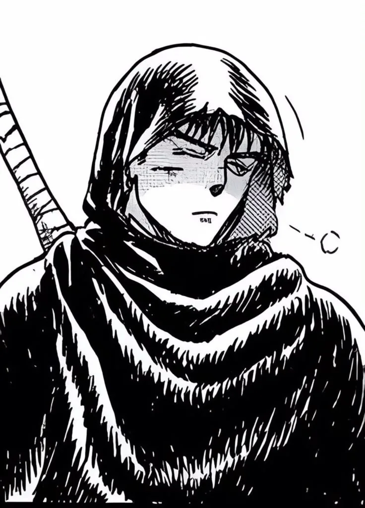 Guts PFP Black and White