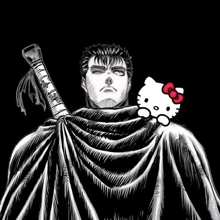Guts PFP Black and White