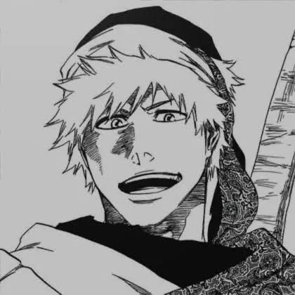 Ichigo PFP Black and White