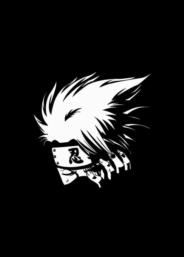 Kakashi PFP Black and White