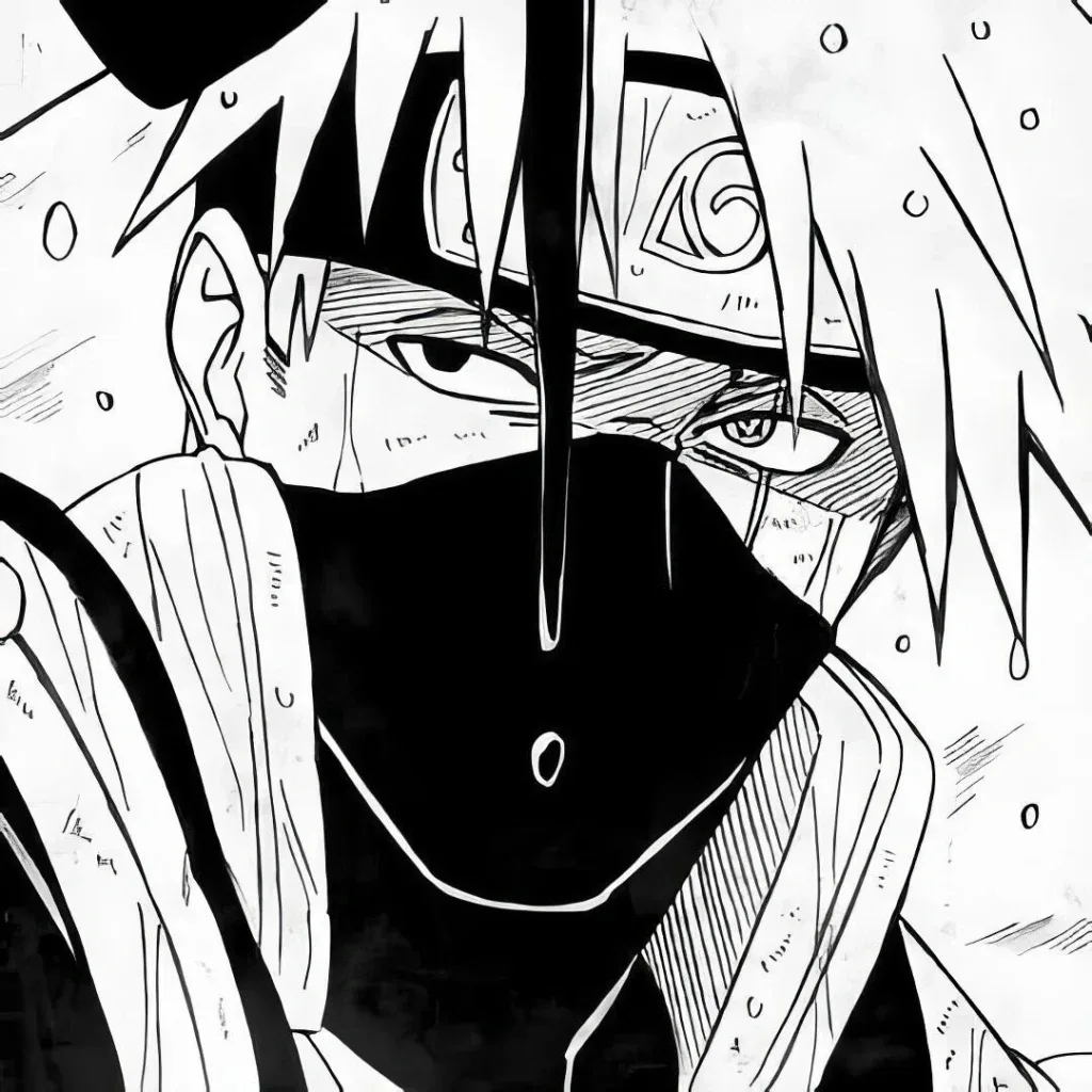 Kakashi PFP Black and White