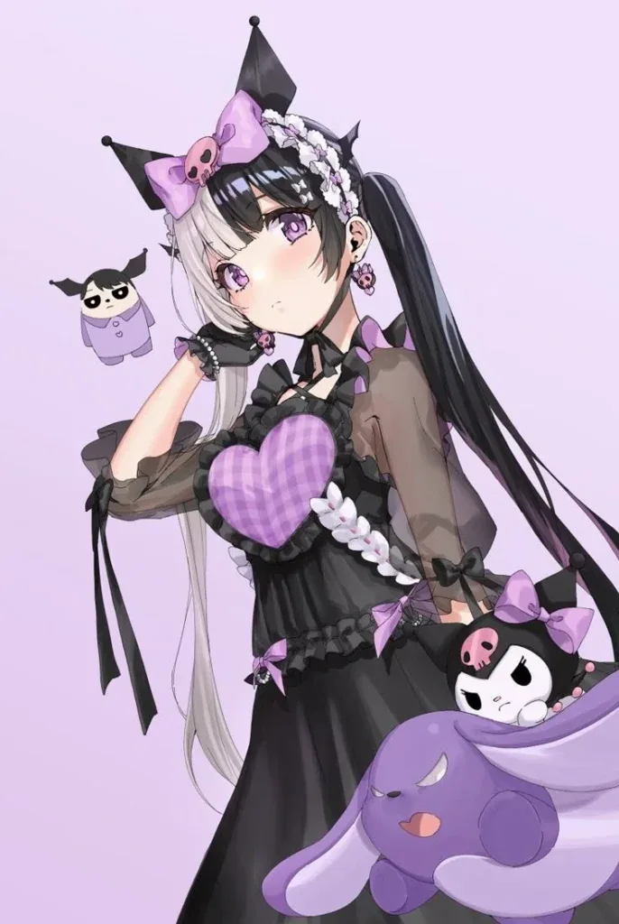 Kuromi Anime Girl PFP Cute