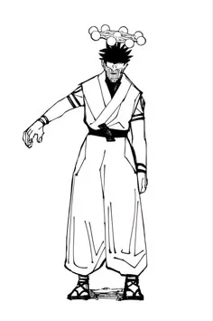 Megumi Sukuna PFP Full Body Drawing
