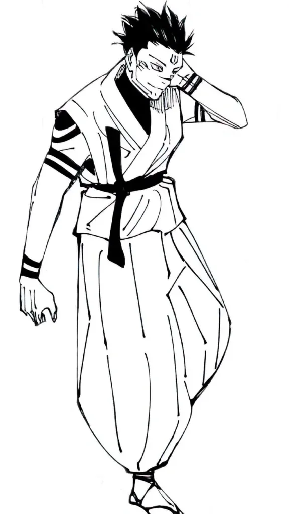 Megumi Sukuna PFP Full Body Drawing