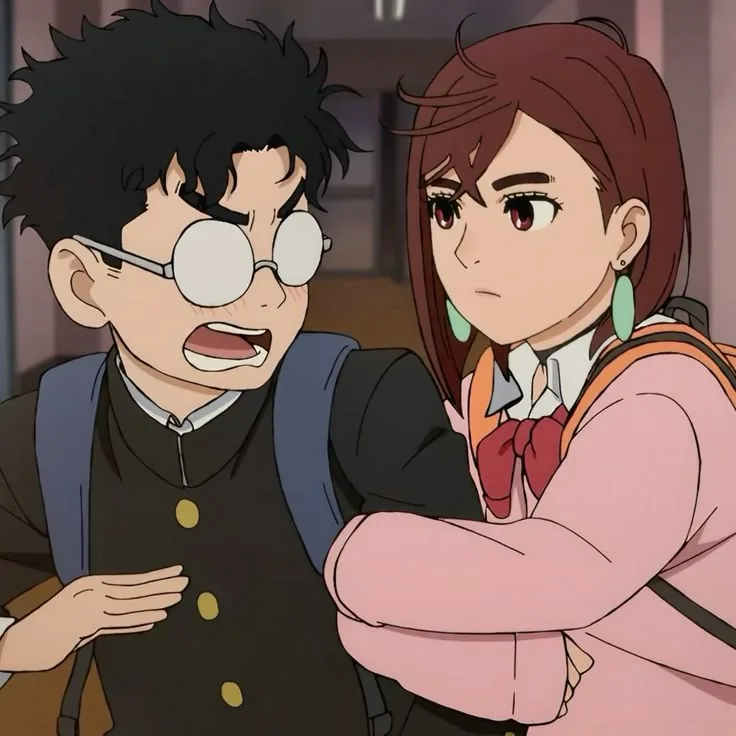 Momo Ayase And Okarun PFP