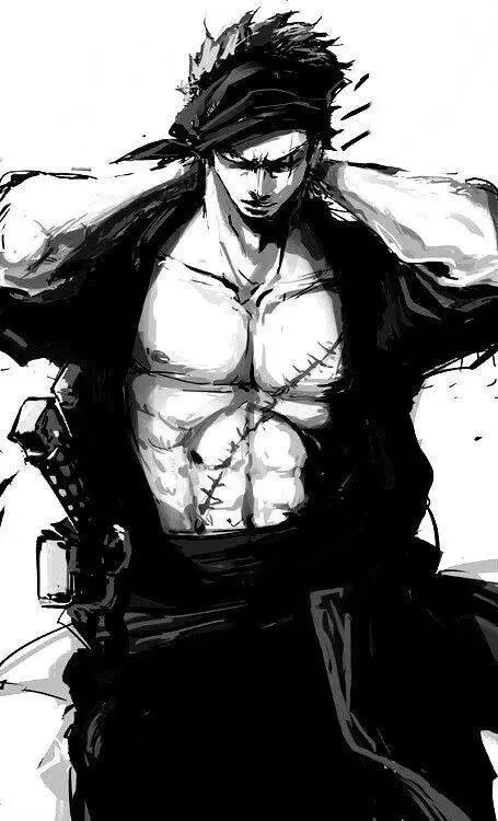 Zoro PFP Black And White