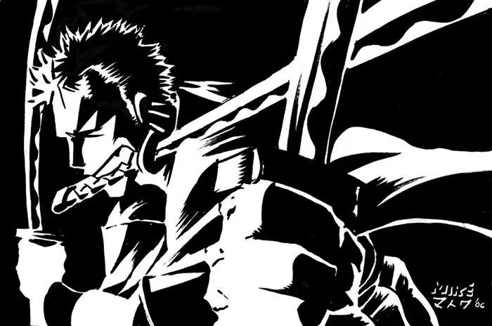 Zoro PFP Black And White
