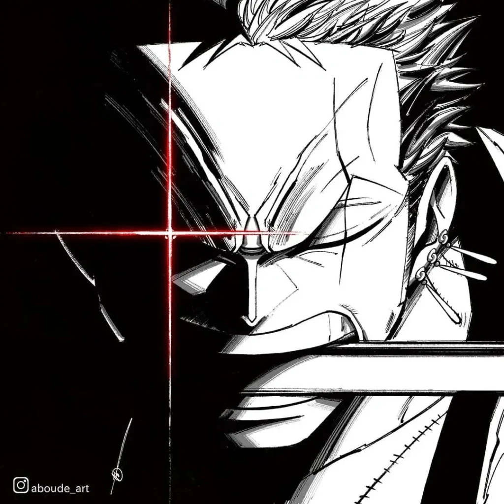 Zoro PFP Black And White
